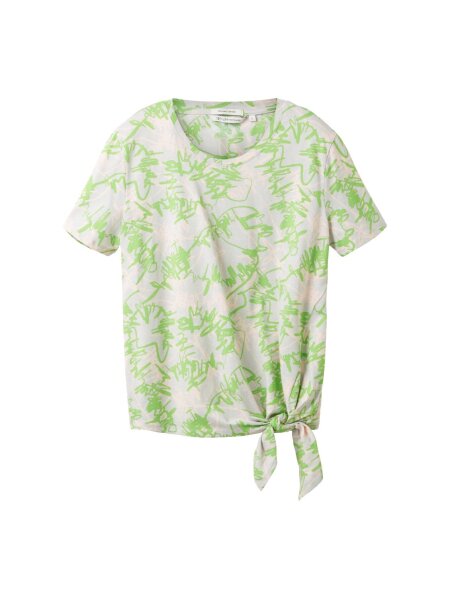 printed knot T-Shirt