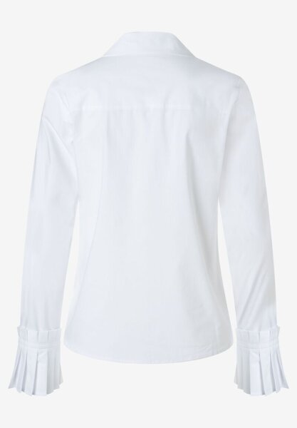 Poplin Pleat Cuff Blouse