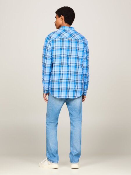 TJM CHECK PEACHED SHIRT EXT