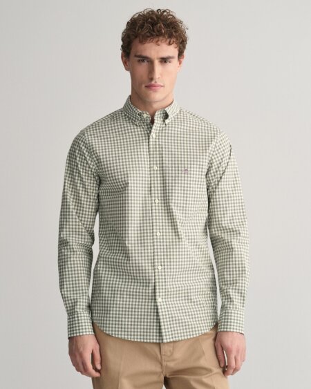 REG CLASSIC POPLIN GINGHAM SHIRT