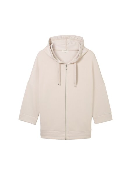 Sweatshirt jacket with hood