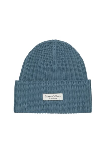 Beanie, knitted, fold-up, structure