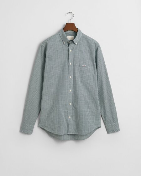 REG POPLIN MICRO GINGHAM SHIRT