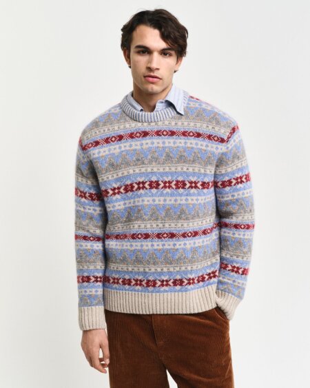 FAIR ISLE C-NECK