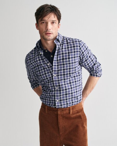 REG LIGHT TWILL CHECK SHIRT