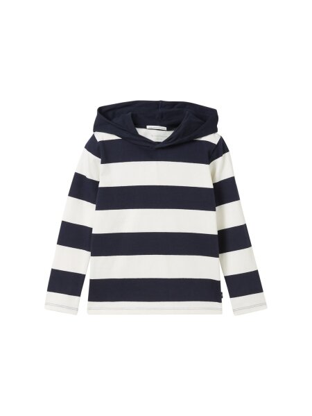 striped hooded longsleeve