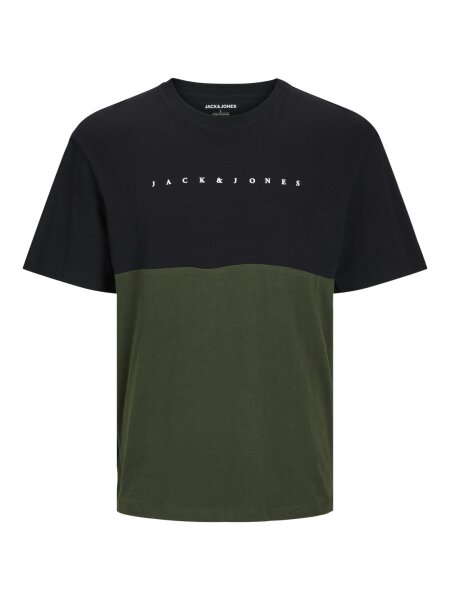 JJSTAR JJ BLOCKED TEE SS CREW NECK