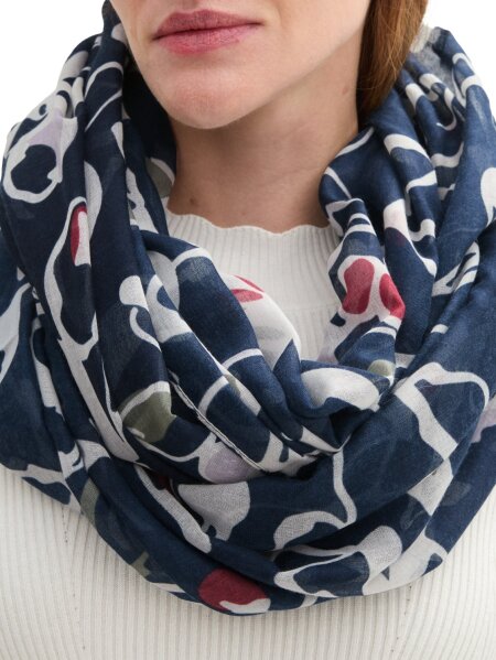 printed loop scarf