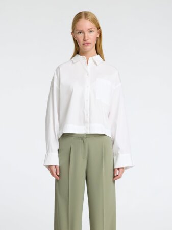 SLFASTHA LS CROPPED BOXY SHIRT NOOS
