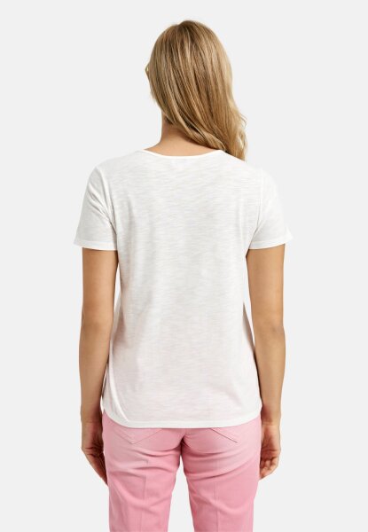 T-SHIRT W ROUNDNECK, 1/4 SLEEVES