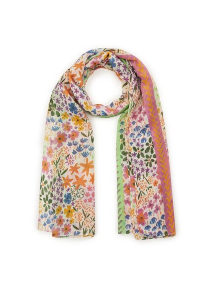 PRINTED SCARF RECYCLED POLYESTER FL