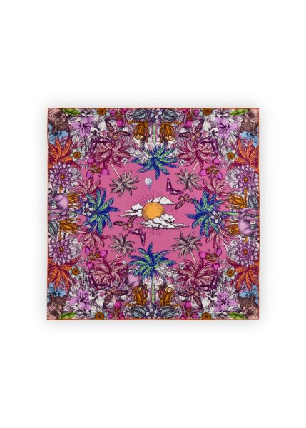 NICKI SILK JUNGLE pink-53X53CM