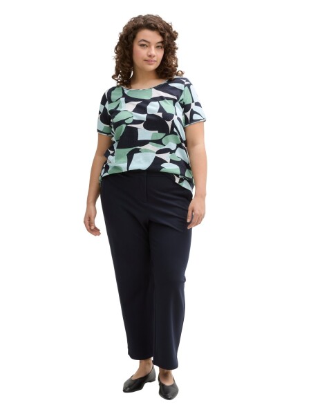T-shirt slub crew neck