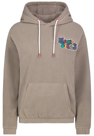 DOB Fleece Hoodie, Kapuze, Aufgeset