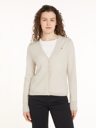 SOFT WOOL V-NK LS CARDIGAN