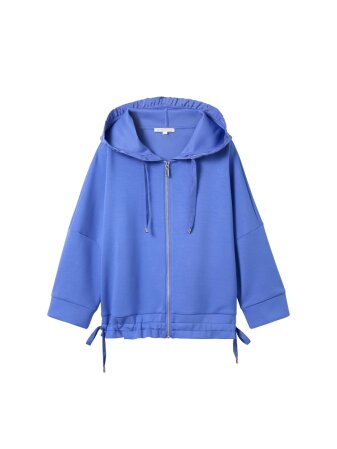 Sweatshirt jacket with hood