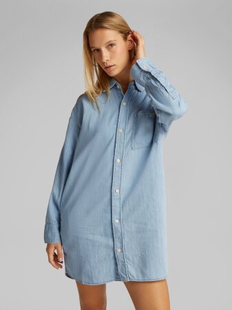 LOOSE SHIRT LYOCELL DENIM DRESS