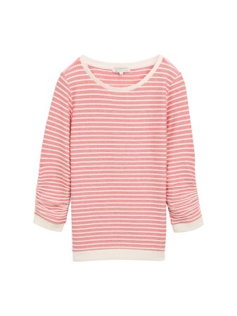 striped jacquard sweatshirt