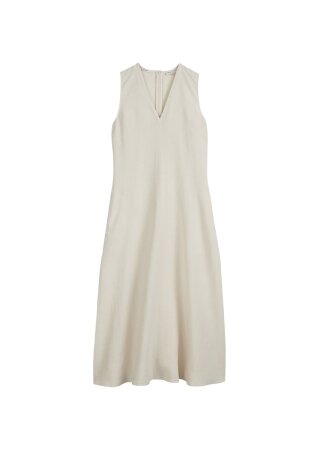 Dress, sleeveless, v-neck, fit and